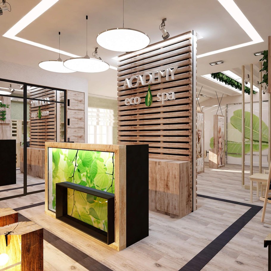 Ресепшн в стиле эко лофт