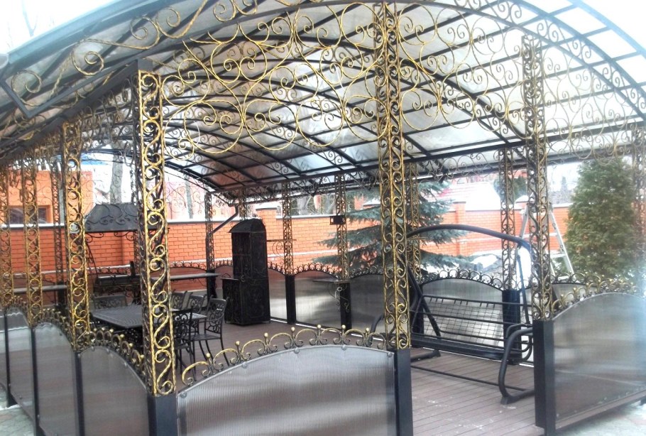 Беседка из металла
