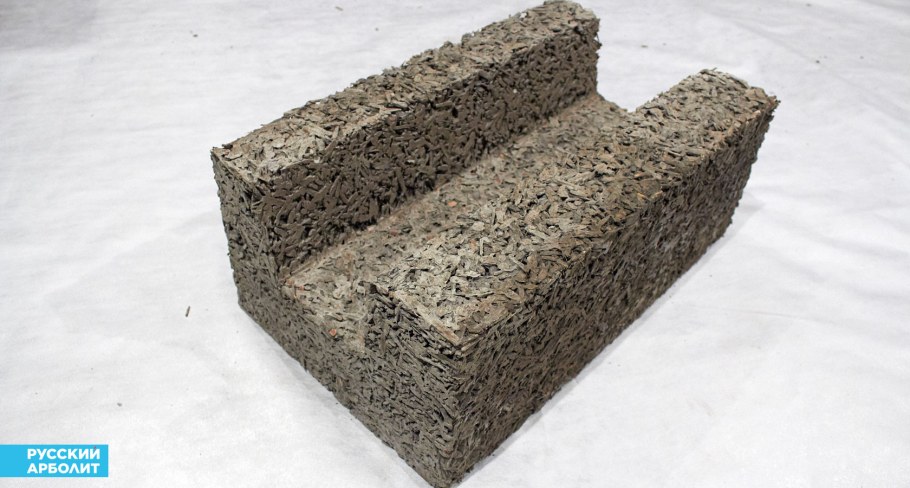 Перегородочный арболитовый блок