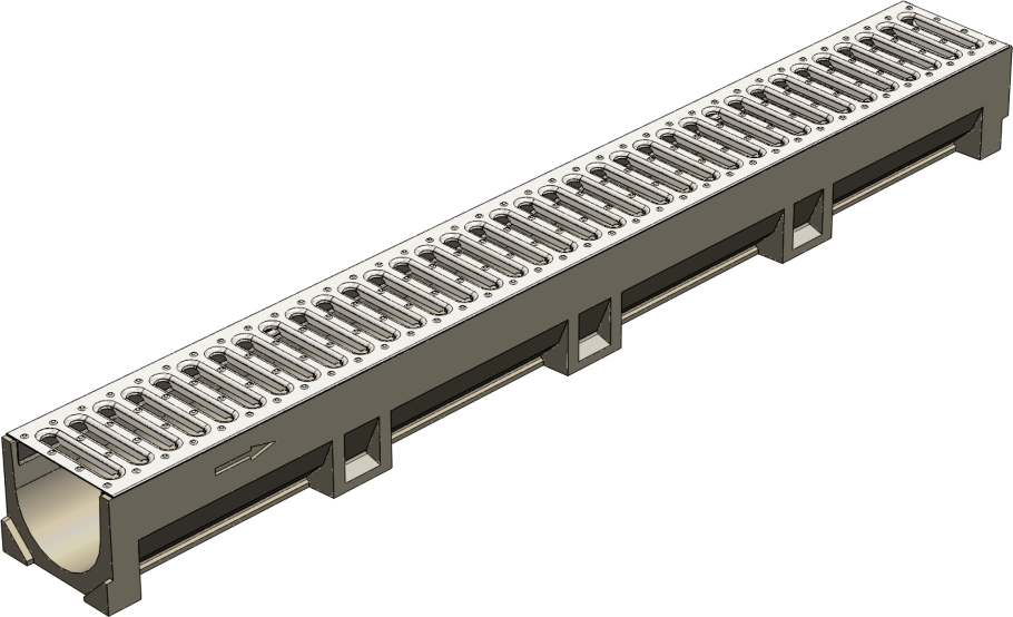 Лоток водоотводный лв-10