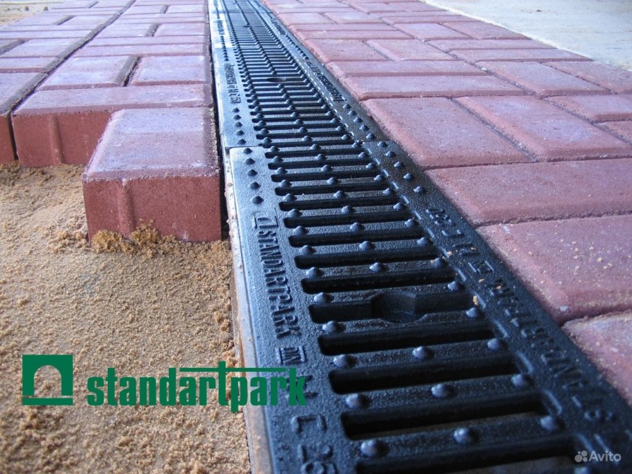 Водоотведение на брусчатке