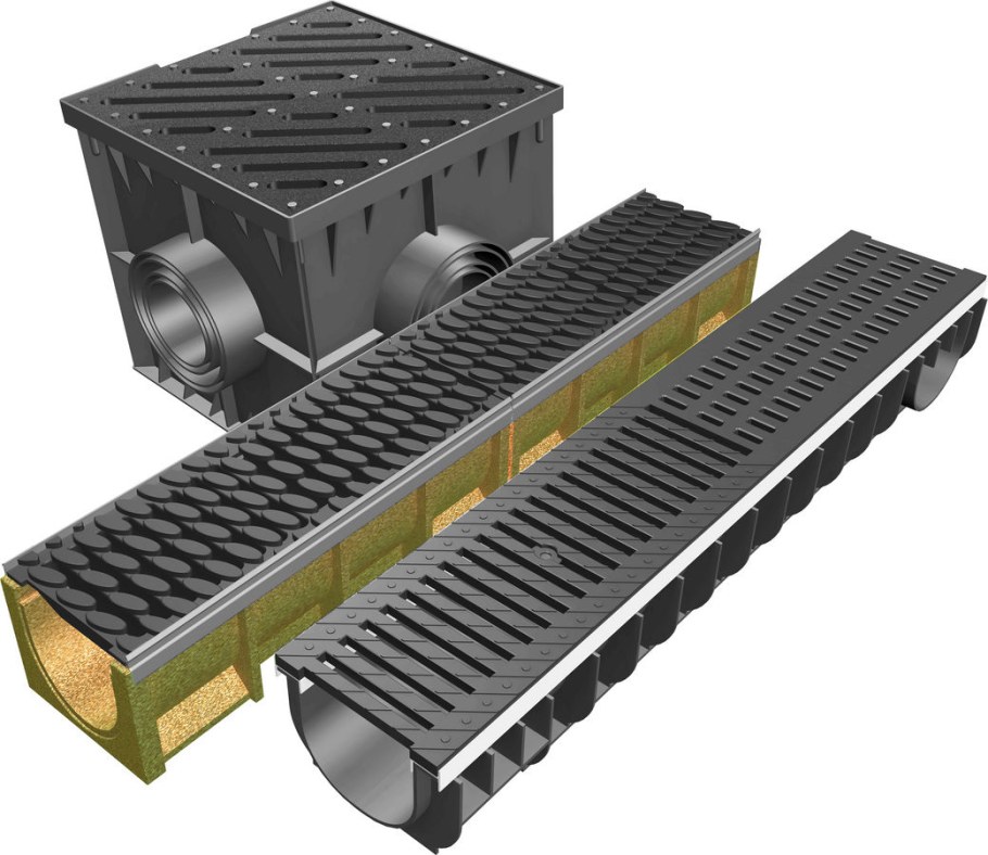 Дренажная система лоток водоотводный