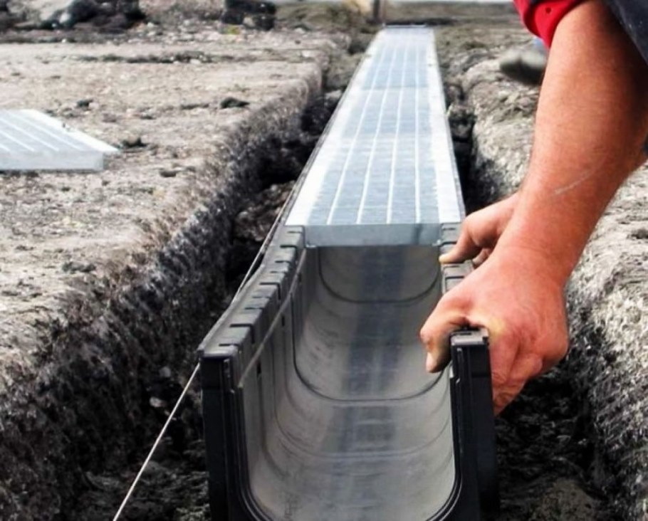 Дренажная система лоток водоотводный