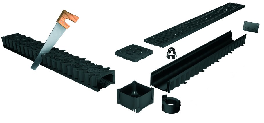 Универсальный угловой элемент для каналов АСО