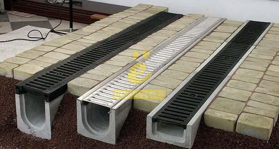 Лоток ливневый с250