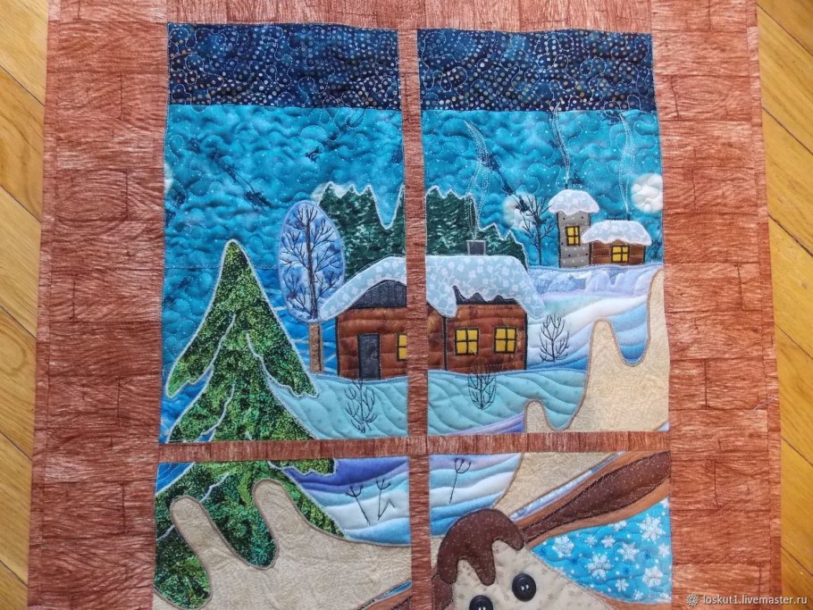 Панно из ткани