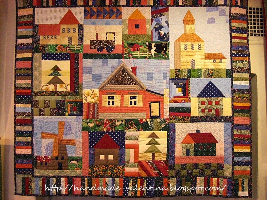 Лоскутное шитье домики