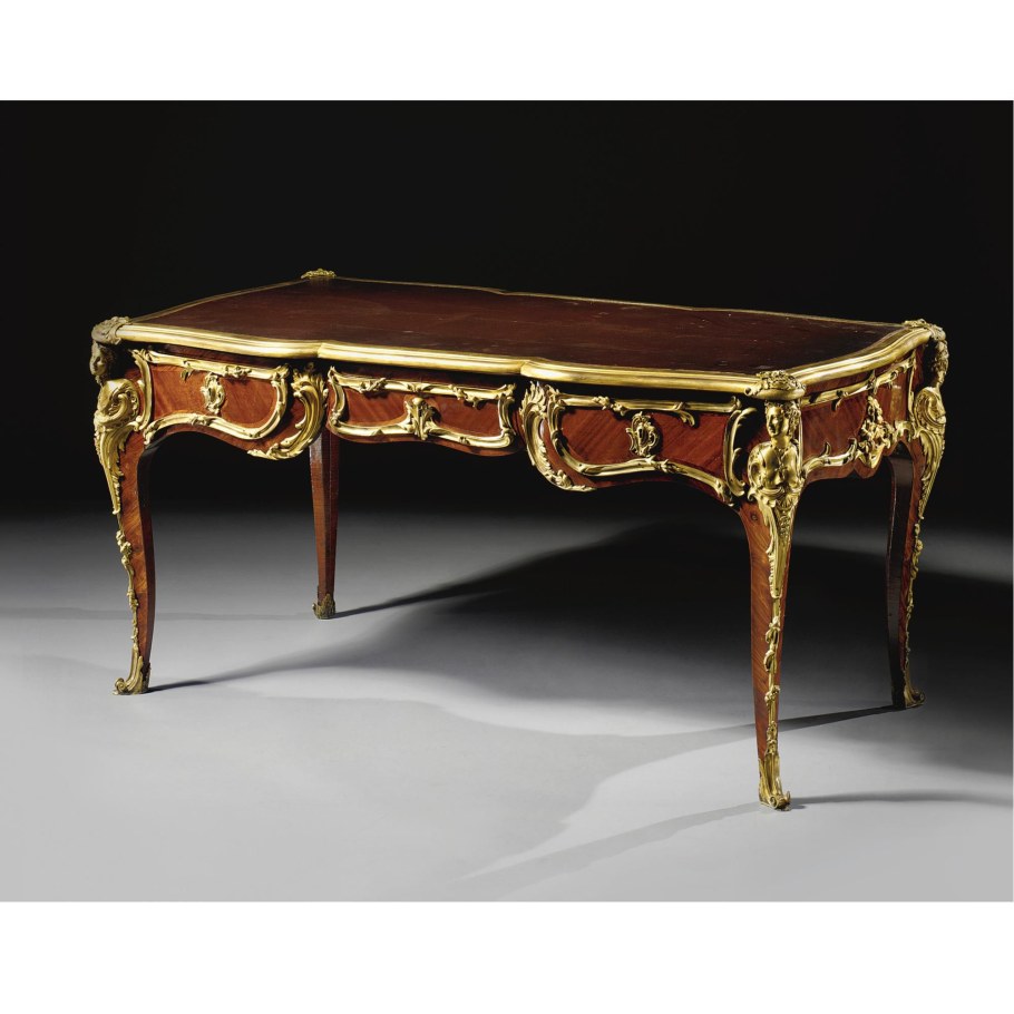 Empire Style gilt-Bronze Mounted Bureau plat