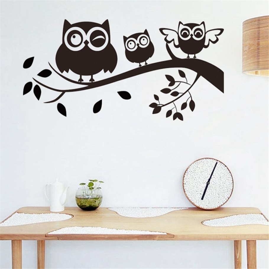 Наклейка на стены "Сова"