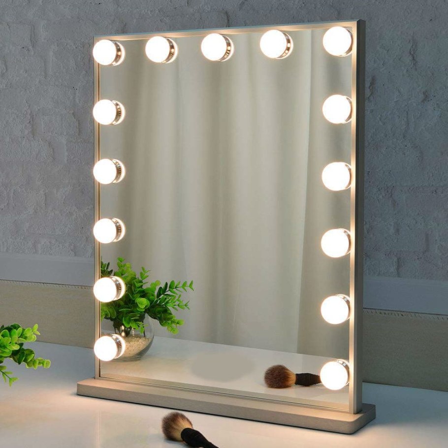 Гримерное зеркало для макияжа с подсветкой Hollywood