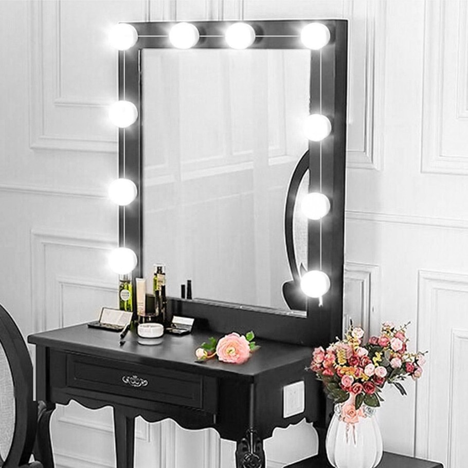 Led лампочки 10 шт для гримерного зеркала 3 режима Vanity Mirror Lights