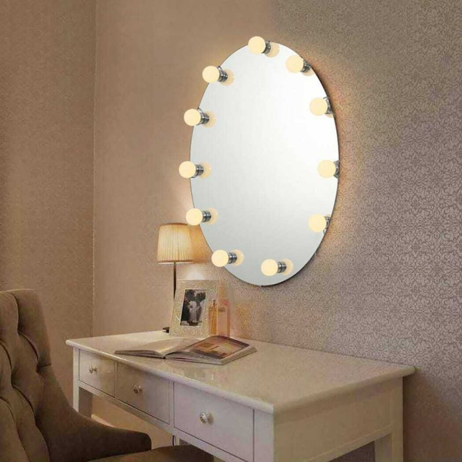 Зеркало с подсветкой для макияжа настенное