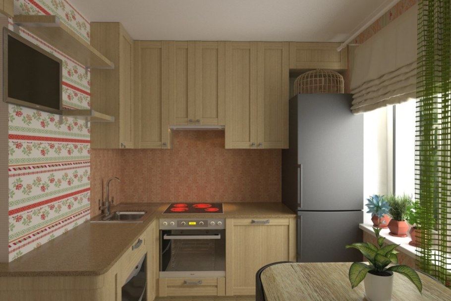 Маленькая кухня в панельном доме