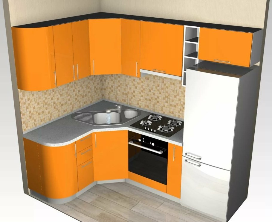 Маленькая угловая кухня