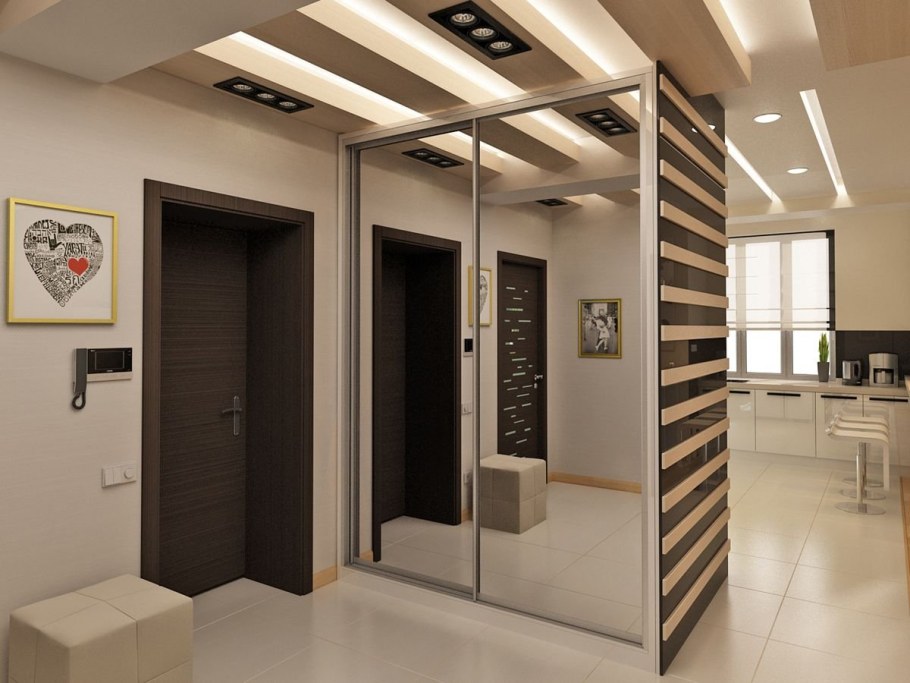 Коридор в стиле Хай тек