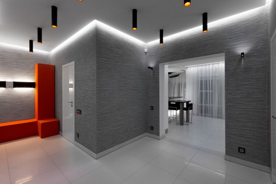 Декоративная штукатурка в коридоре