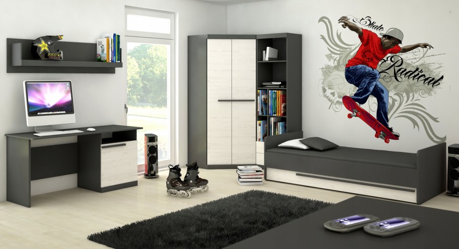 Молодежные обои в комнату