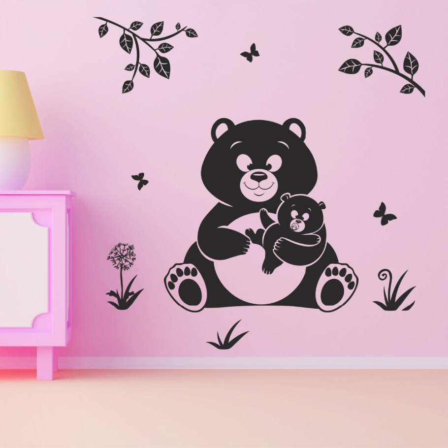 Наклейки на стену мишки