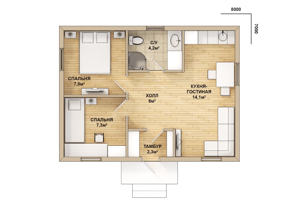 Финский одноэтажный дом планировка 100м2