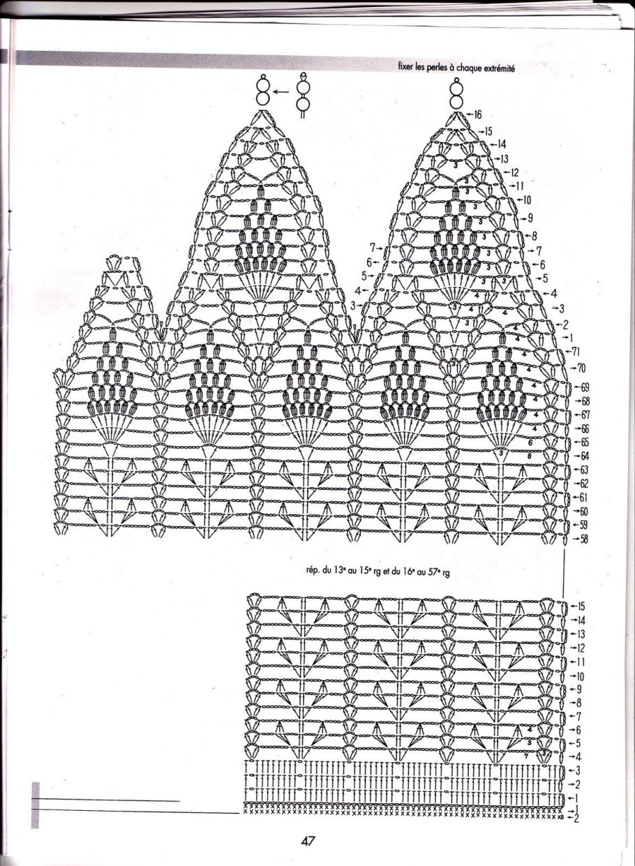 Ажурные занавески крючком со схемами