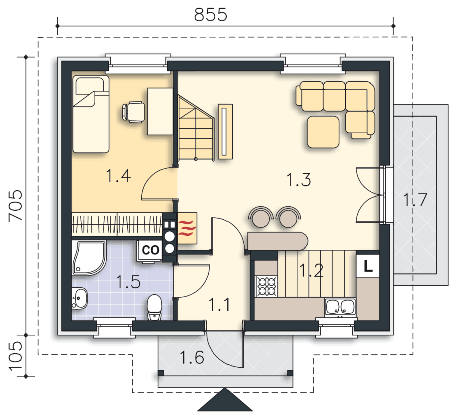 Планировка дома 110 кв м двухэтажный