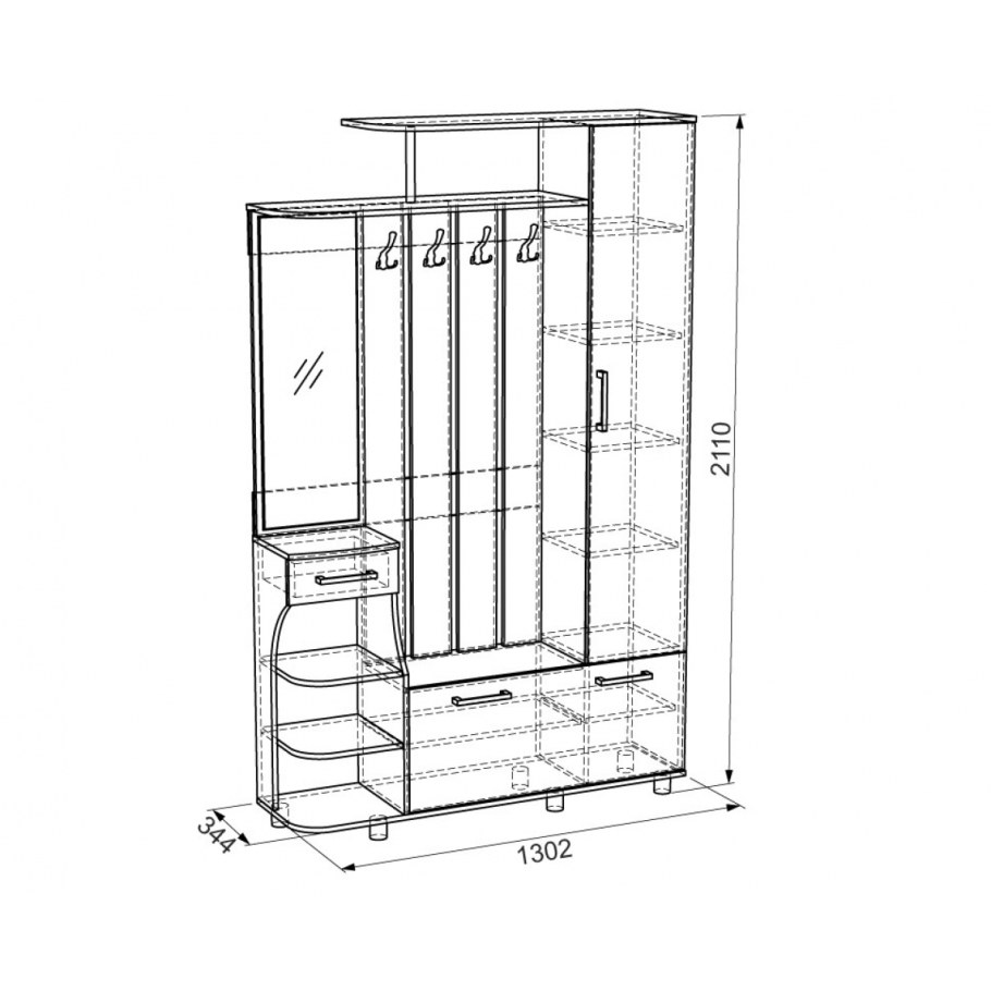 Прихожая Барселона Мебельсон