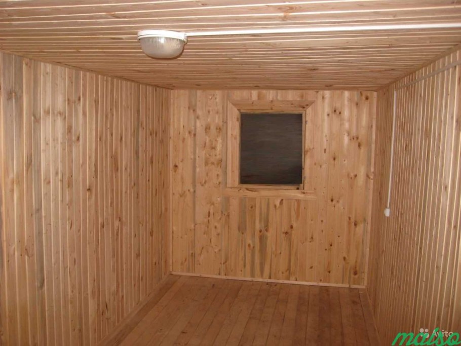 Отделка бытовки внутри