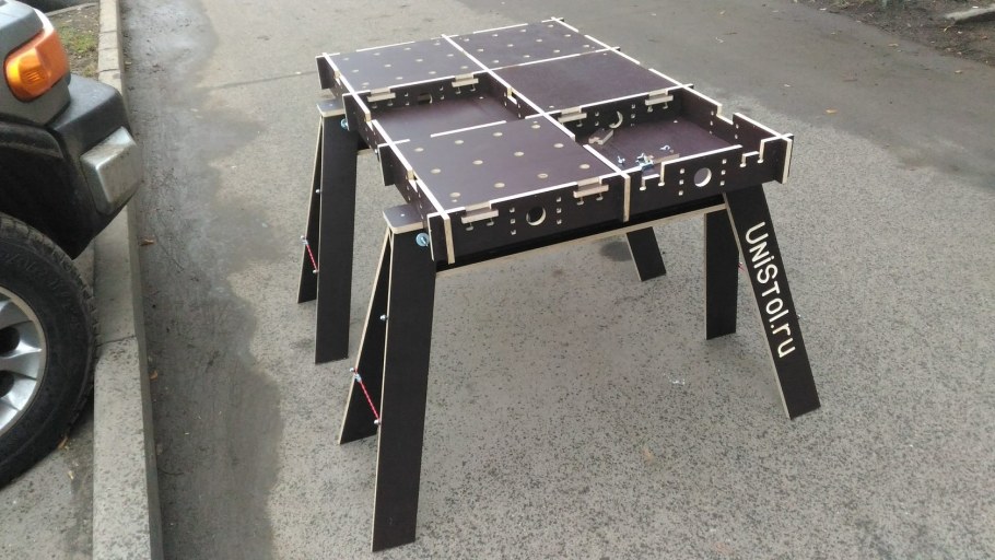 Складной ячеистый стол верстак