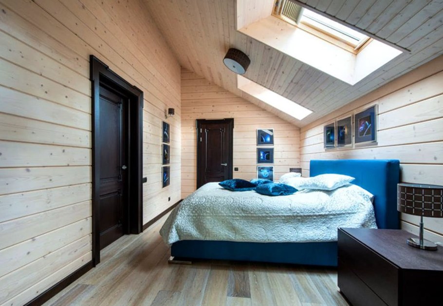 Имитация бруса хвоя в интерьере