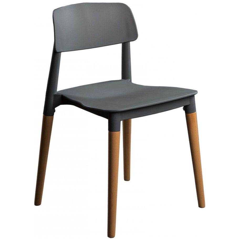 Стул пластиковый серый