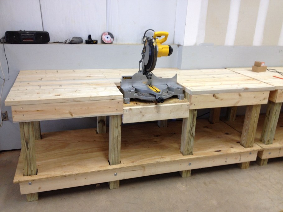 Верстак столярный для торцовочной пилы
