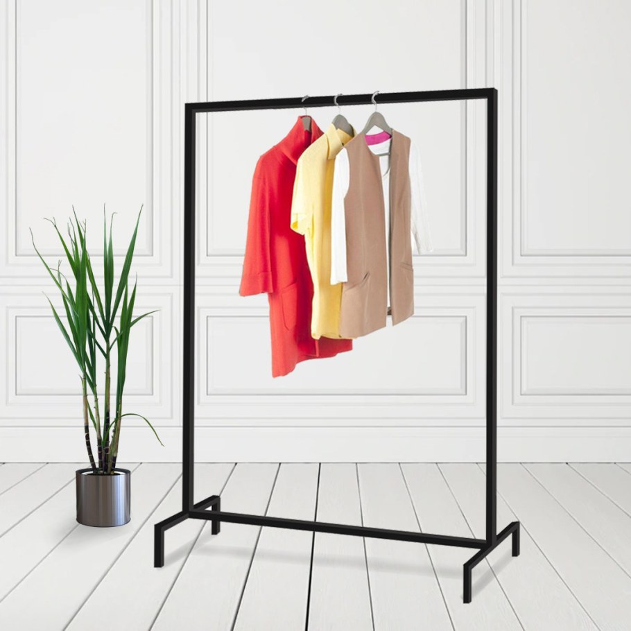 Вешалка напольная - рейл вешалка74, 120 см х 110 см х 40 см