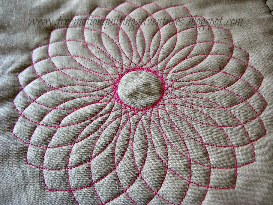 Лоскутное шитьё георгины