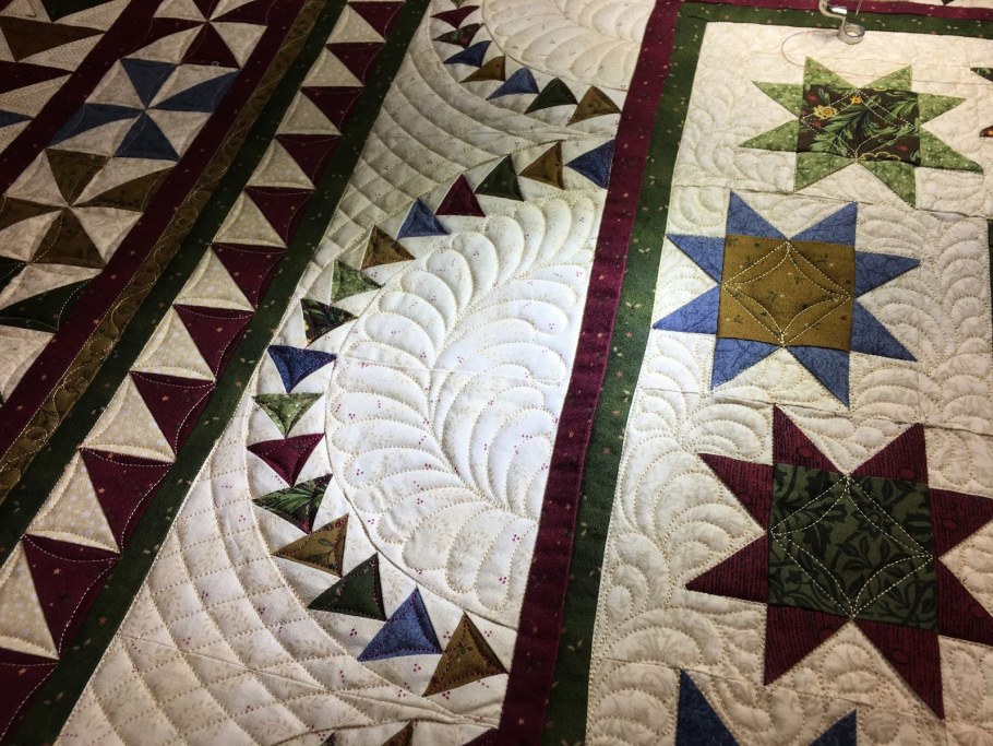 Medallion Quilt Dreiecke am quiltrand