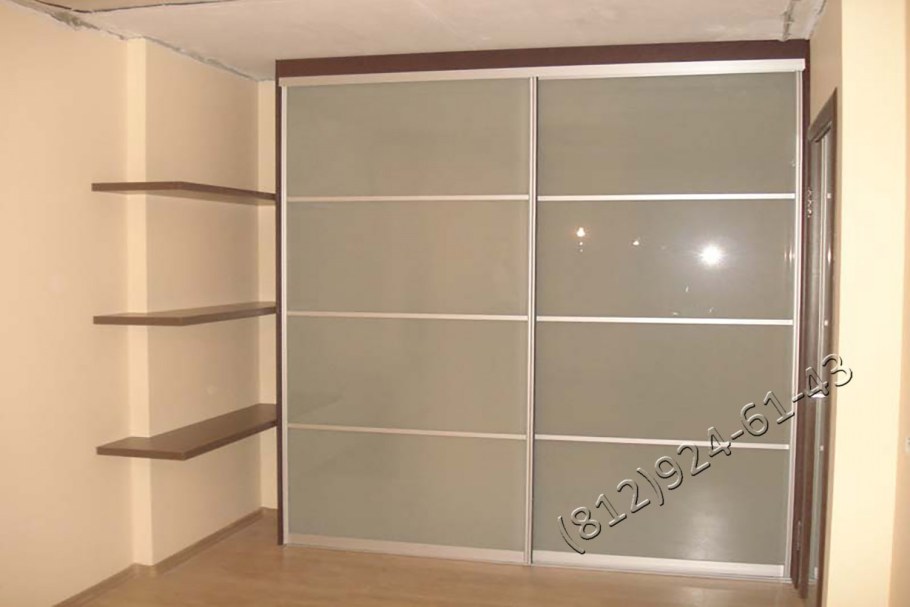 Двери купе 2000х2500 матовое полупрозрачное 4 мм