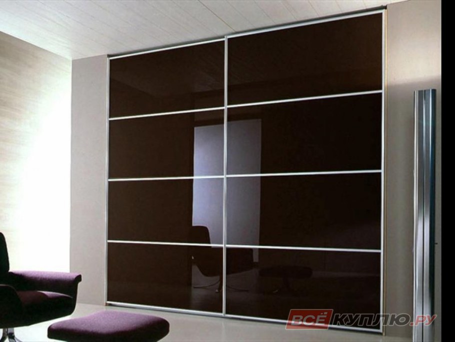 Шкаф купе лакобель коричневый