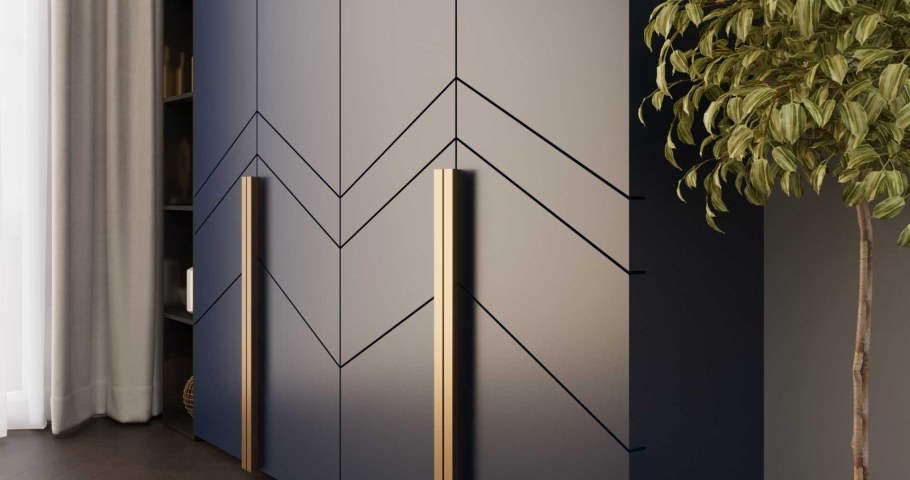 Шкаф темно-синий «Зион»