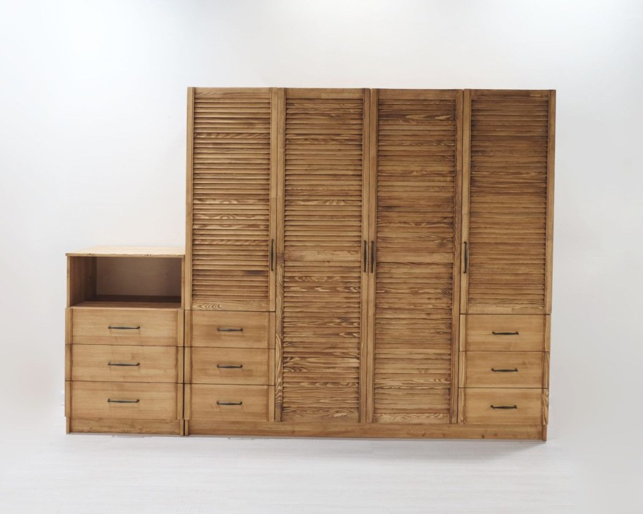 Жалюзийные двери дуб Вотан