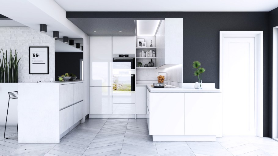 Ares fb 50 Landscape fb50 Cleaf кухня белая