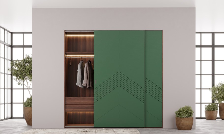 Шкаф с геометрической фрезеровкой