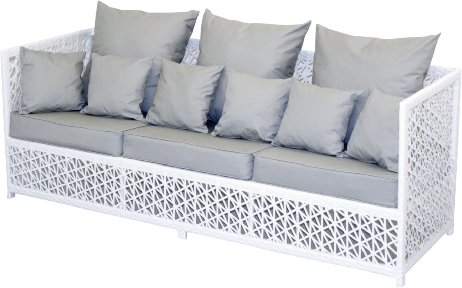 Диван из искусственного ротанга 3-х местный (арт. 02-105)