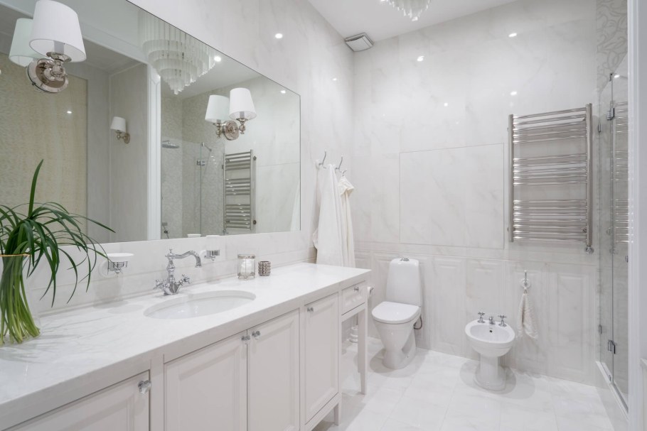 Дизайн ванной комнаты Неоклассика 2022