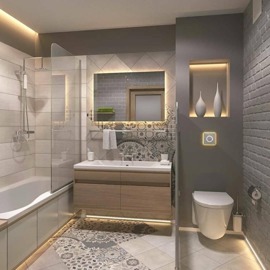 Интерьер ванной комнаты