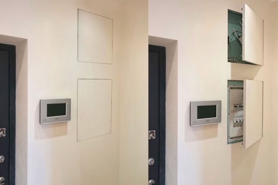 Электрощит скрытого монтажа под покраску