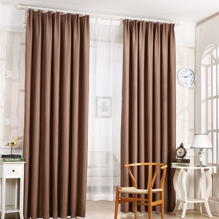 Шторы блэкаут молочный шоколад