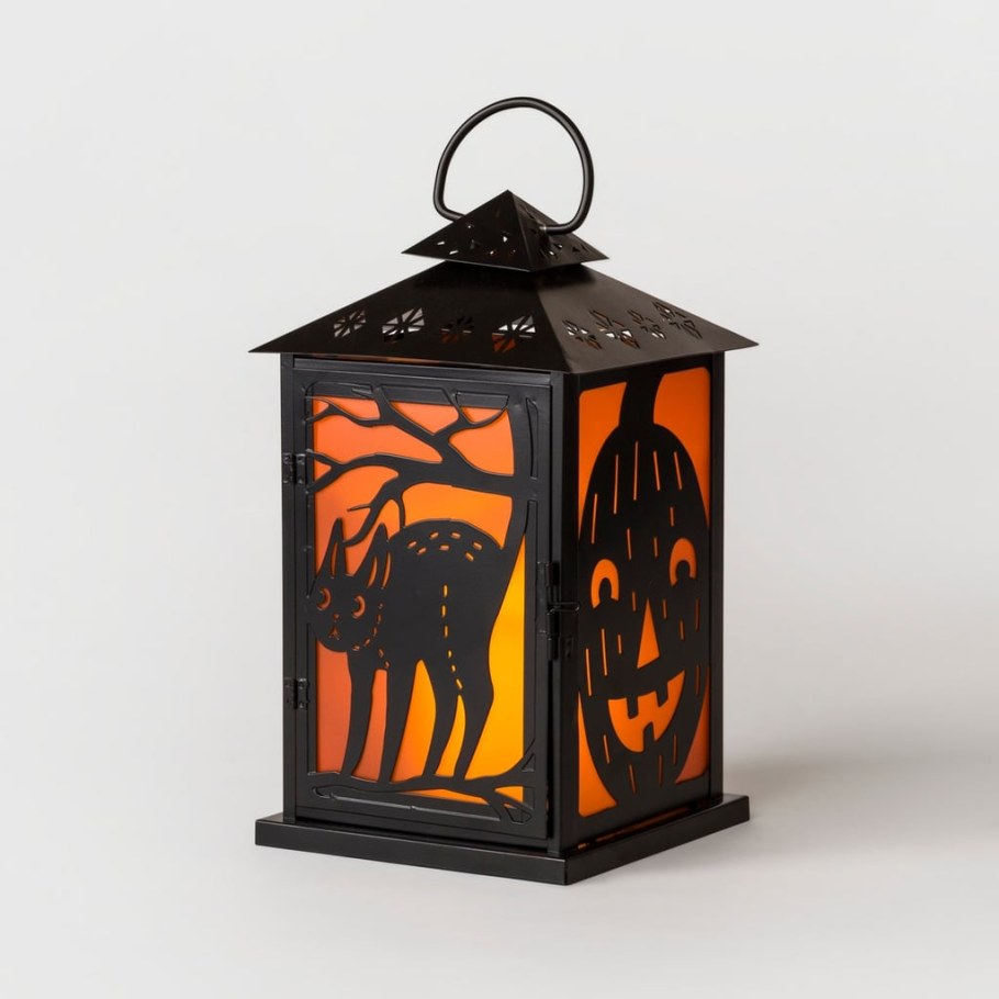 Квадратный фонарь на Хэллоуин