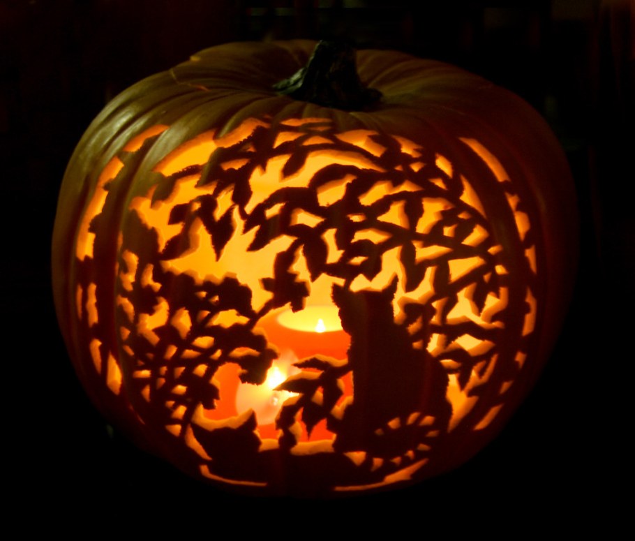 Фонарь из тыквы