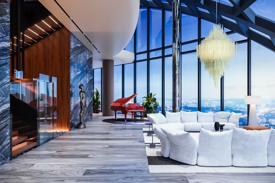 Москва Сити башня Федерация апартаменты