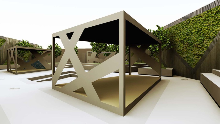 Малые архитектурные формы Хай тек