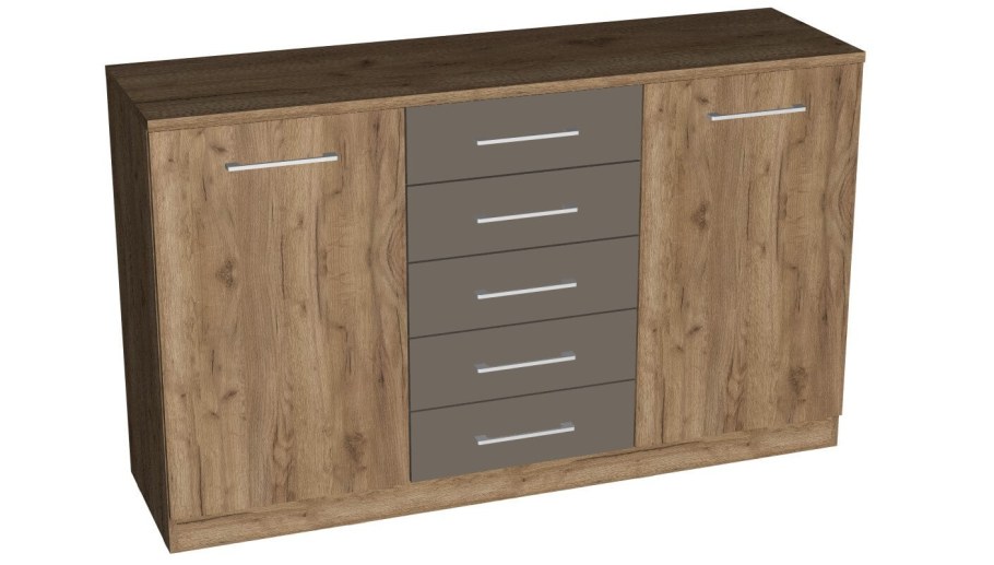 Комод дуб табачный крафт